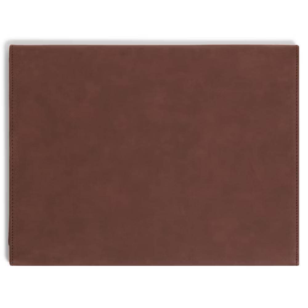 File Organizer Brown Pleather: Polyurethane File Holder, No Assembly Required, 14.5" Height, 9.25" Width - Image 4