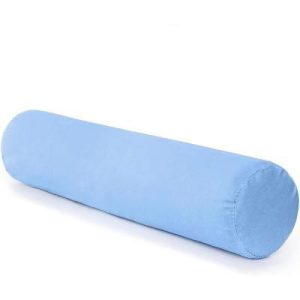 DMI Round Foam Neck & Leg Support Pillow, Lightweight Comfort for Home & Travel, 3.5"x19", Blue