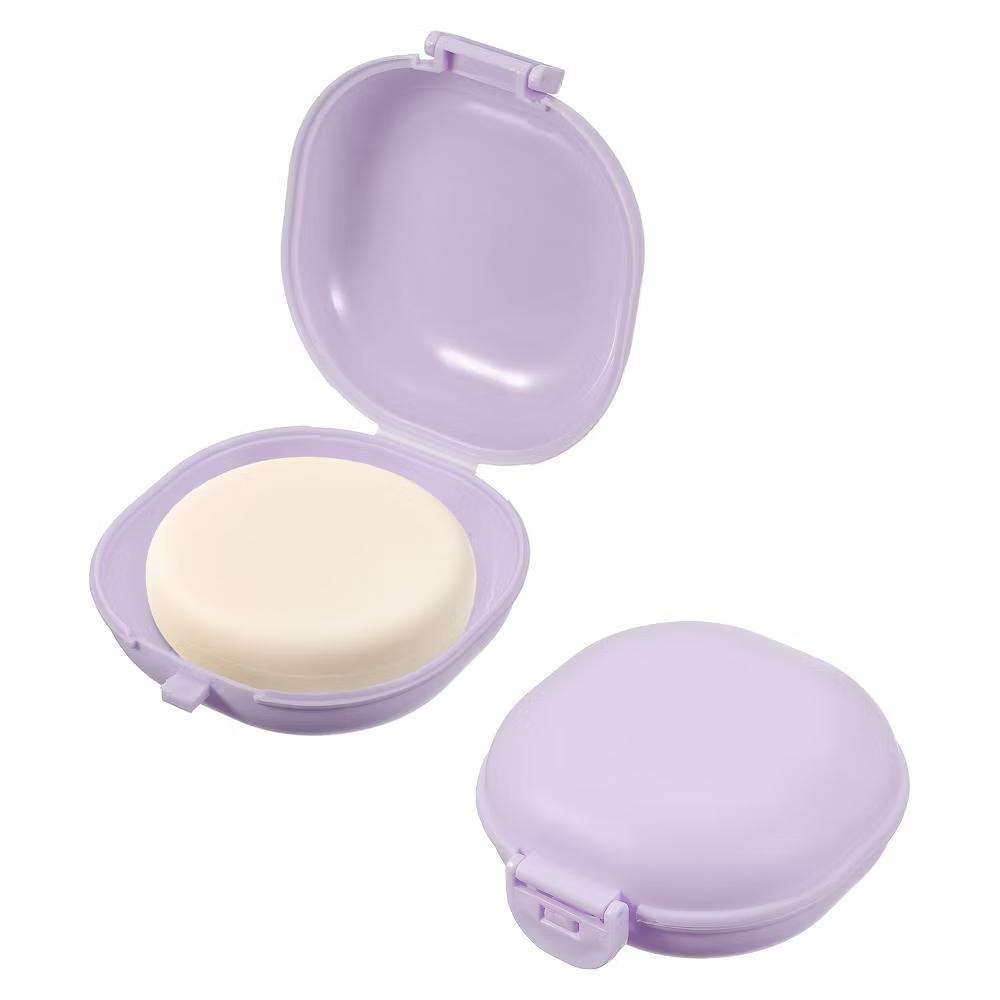 Soap Dish, Portable Travel Soap Box Waterproof Holder Case Round - Image 22