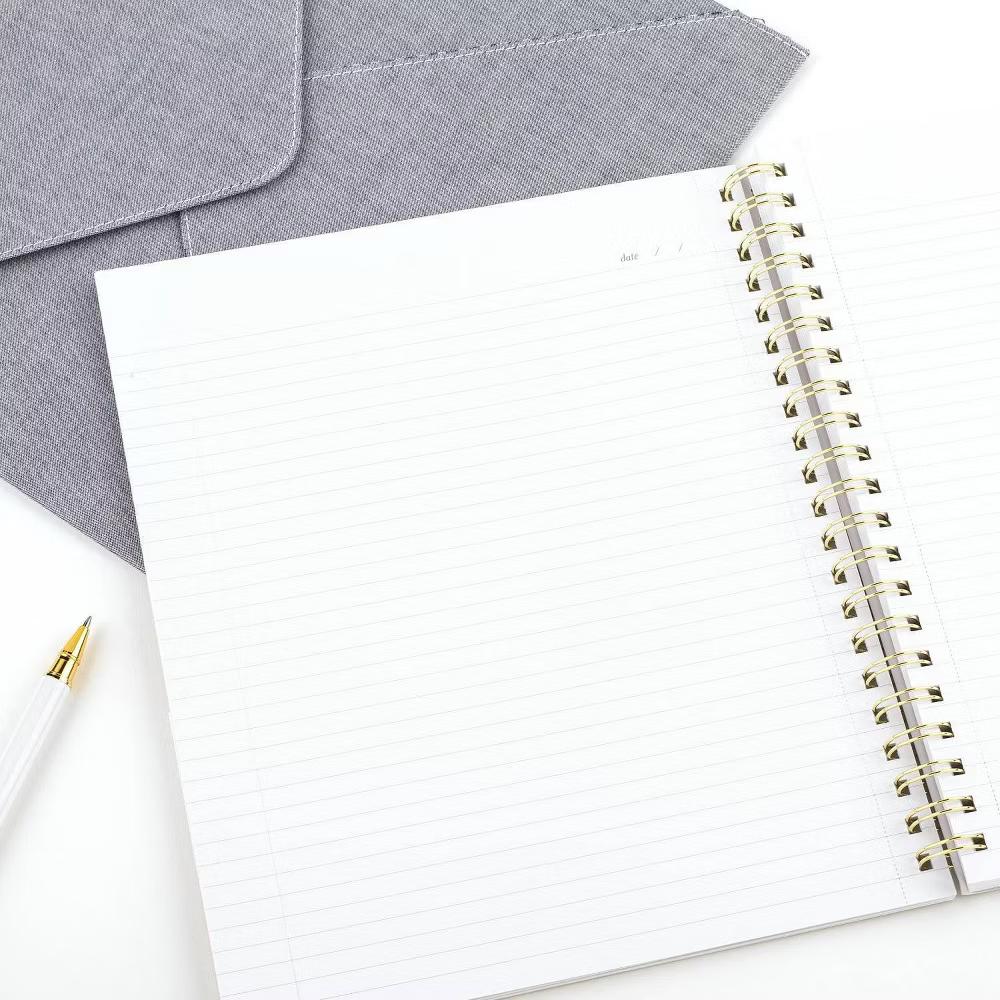 Essentials 100pg Ruled Notebook 11"x9.625" Spiral White Dot: College Ruled, Soft Cover, Acid-Free, Perforated Pages - Image 2