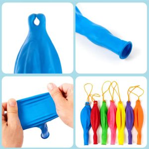 SYNCFUN 36 Pcs Punch Balloons, Punching Balloons, Party Favors for Kids 8-12, Assorted Colors with Rubber Band Handle for Birthday Party Favors
