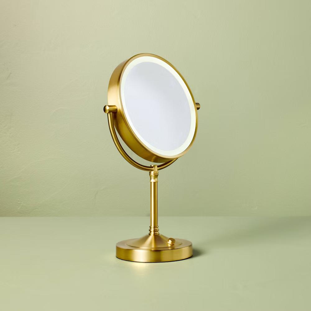 LED Vanity Mirror Brass - with Magnolia