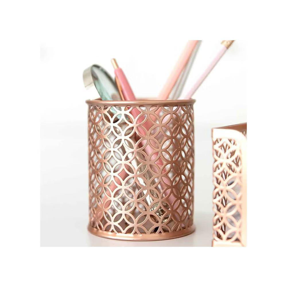 Blu Monaco Desk Organizer Set - 6-Piece Desk Accessories for Mail, Sticky Notes, Pens, Magazines & Documents - Image 39