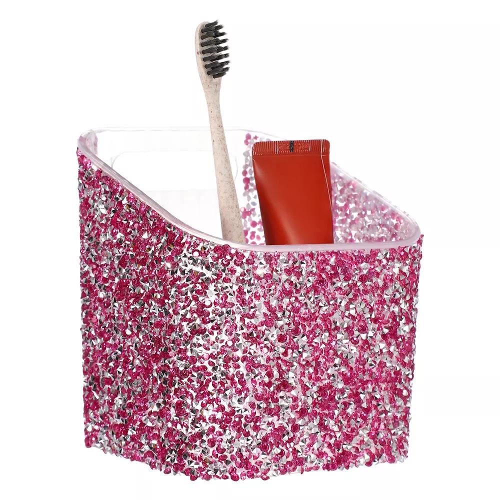 Rhinestone ABS Home Pencil Nail Art Tool Makeup Brush Holder - Image 25