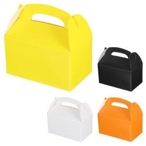 Weddings Christmas Sturdy Structure Gift Wrap Box Favor Box with Handles 16 Pcs