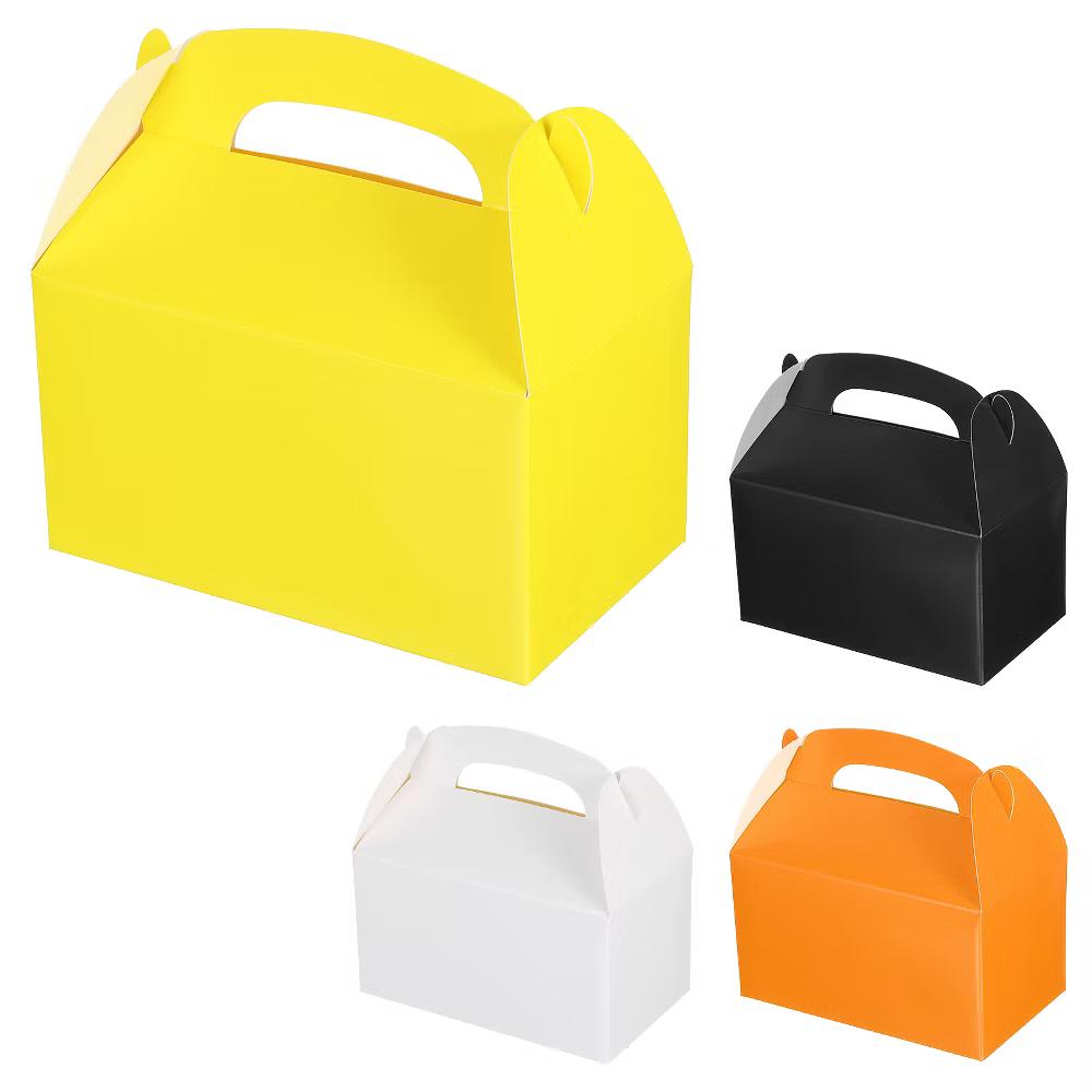 Weddings Christmas Sturdy Structure Gift Wrap Box Favor Box with Handles 16 Pcs
