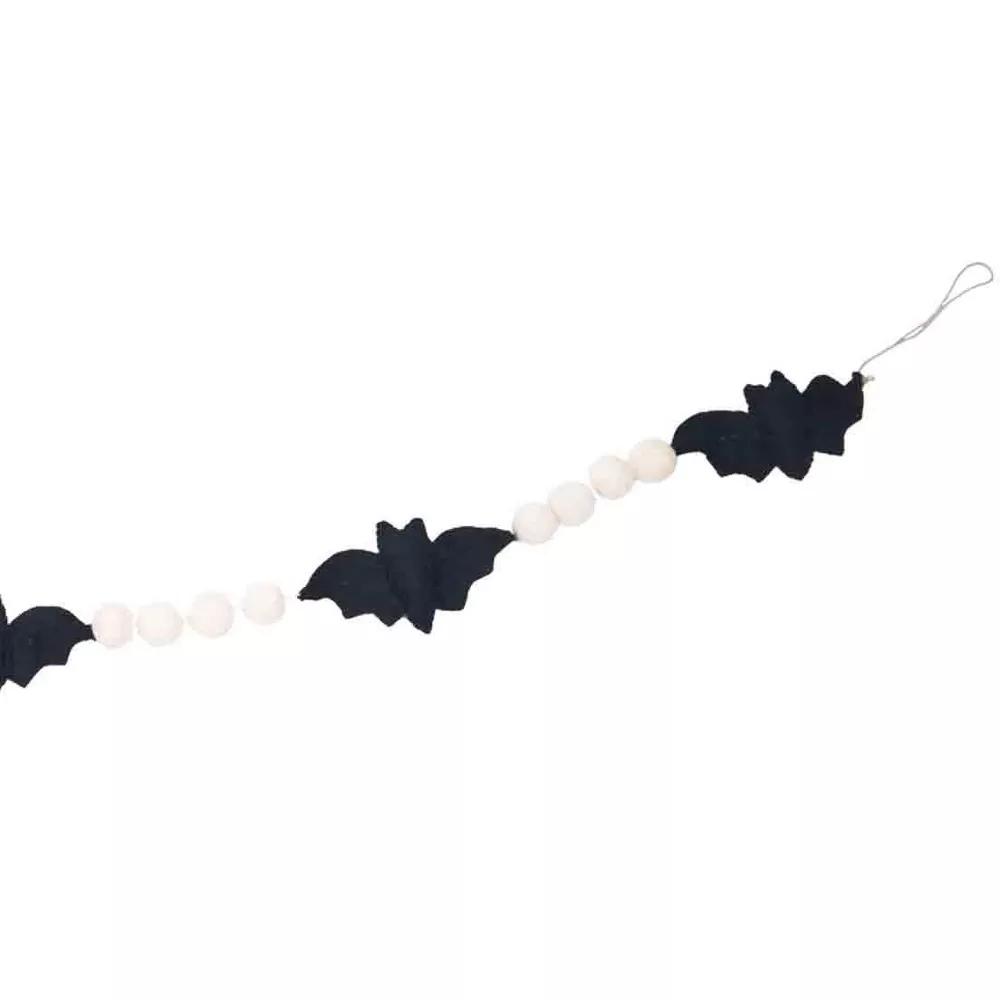 Gallerie II 60" Bat Decorative Felt Halloween Garland - Image 3