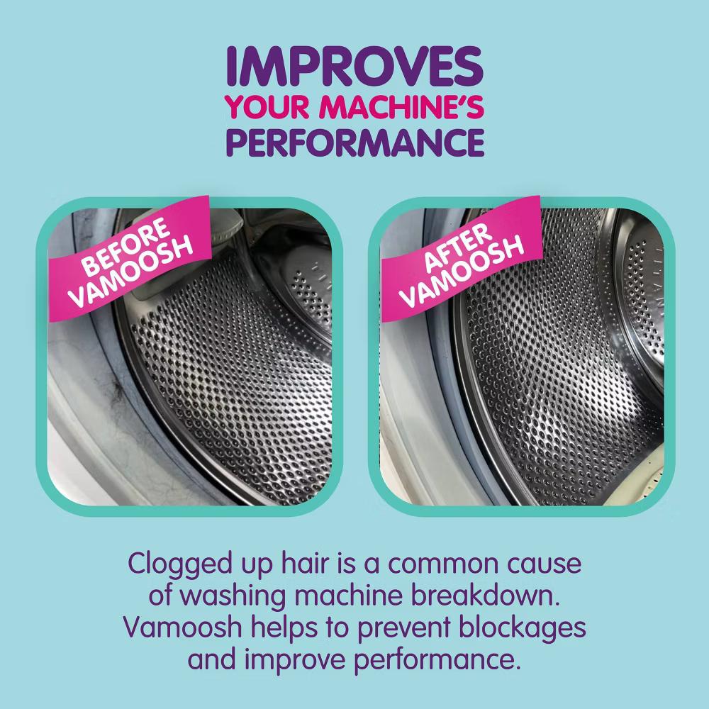 Vamoosh Washing Machine Cleaner with Hair Dissolver Detergent Boosters Cotton Fresh - 5.29oz: Paraben-Free, Powder Form, Pouch - Image 6