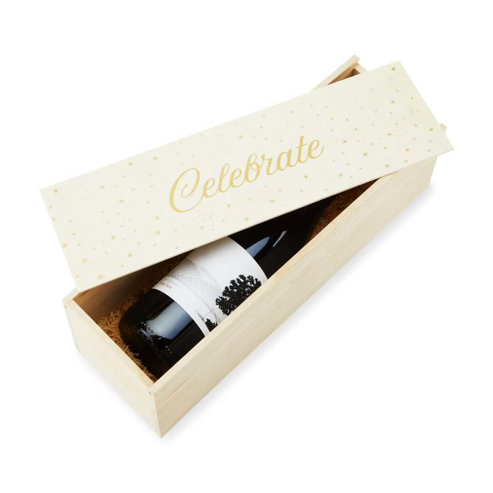 Twine Paulownia Bottle Wood Decorative Wine Box - Image 43
