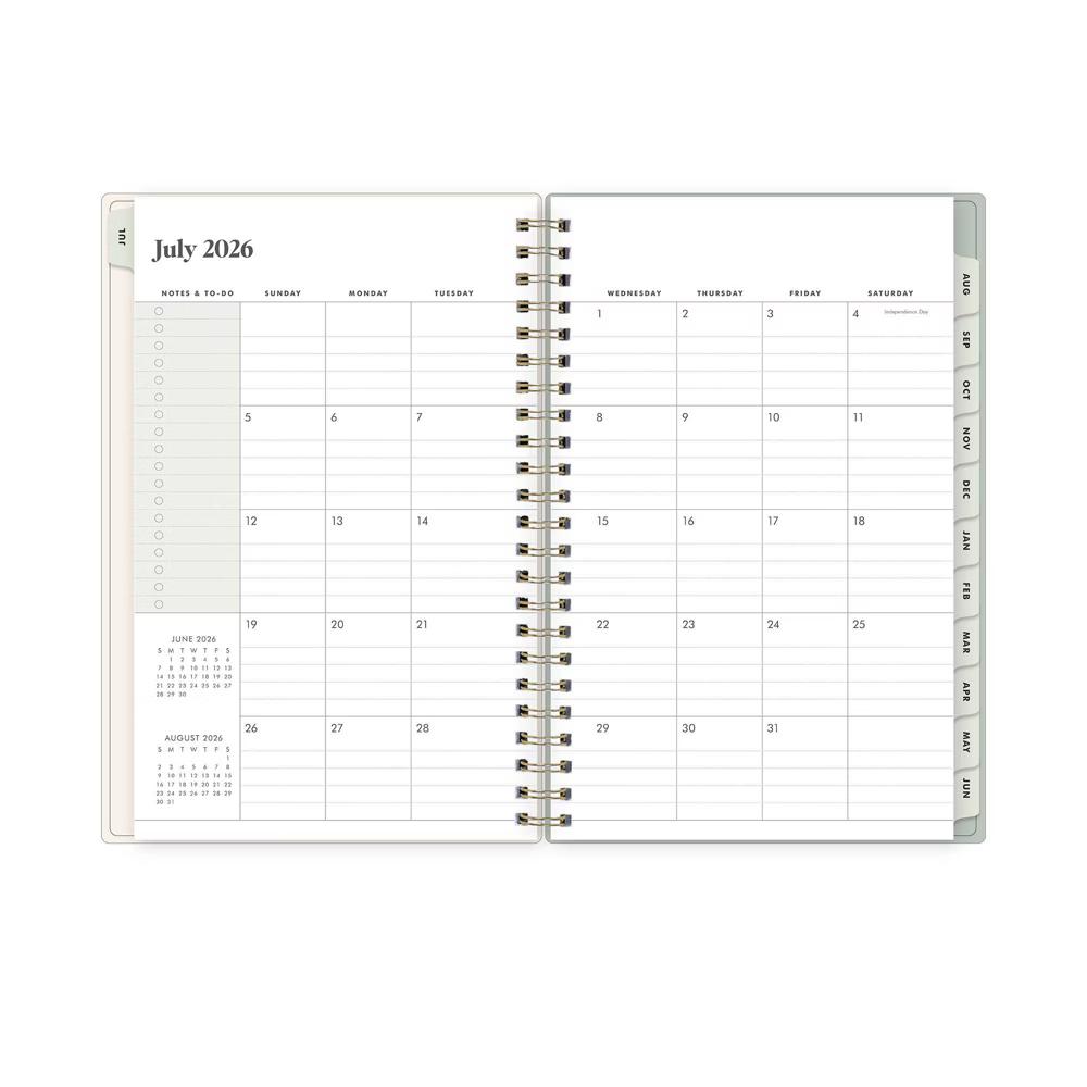The Everygirl 5"x8" 2026-2027 Weekly/Monthly Planner Cotswold Cream Safety Wirebound - Image 3