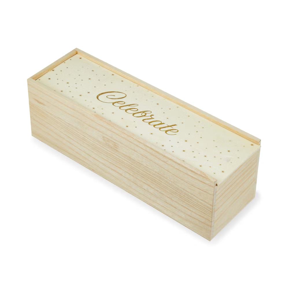 Twine Paulownia Bottle Wood Decorative Wine Box - Image 42