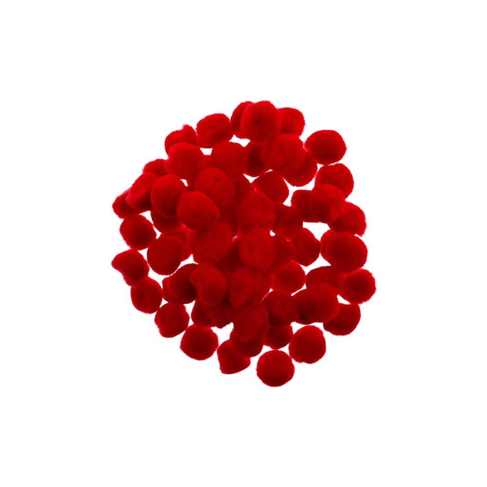 65ct 0.5in Mini Pom Poms for DIY Arts and Crafts, Tiny Acrylic Poms Craft Embellishments - Image 4