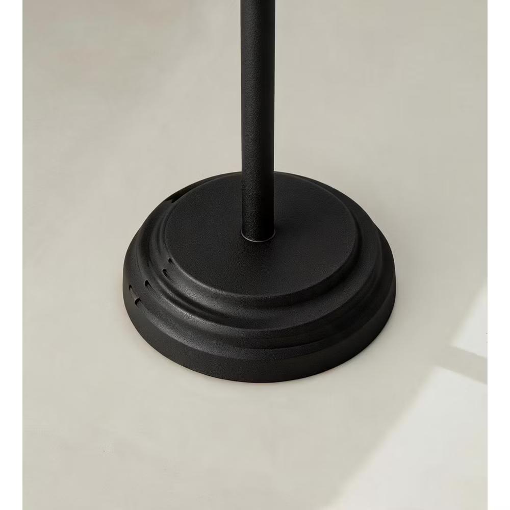 Freestanding Toilet Paper Holder, Matte Black Chrome, Installation Free Tissue Stand for Bathroom, Non Slip TP Holder for Standard Rolls - Image 5