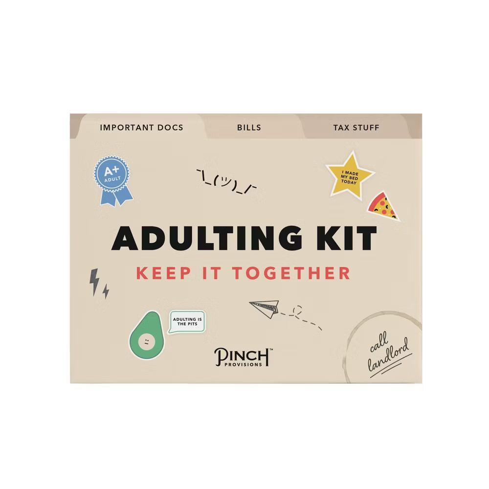 Adulting Desk Organiser Kit: Pinch Provisions Multicolored Office Set with Letter Opener & Paper Desk Pad - Image 3
