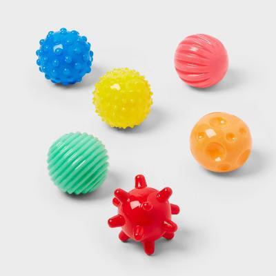 6ct Textured Balls Party Favors - Bouncy Stress Toys, Easter Egg Fillers, Kids' Multi-Colored Party Fun - Image 3