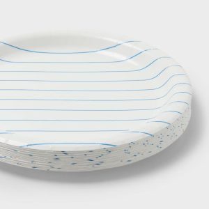 20ct Round Notebook Classroom First Day of School Snack Paper Plates
