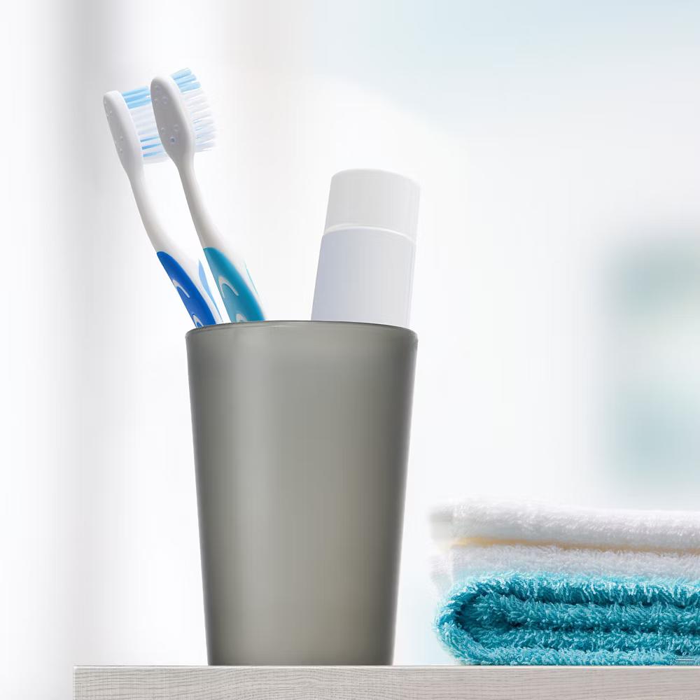 Bathroom Toothbrush Tumblers PP Cup for Bathroom 4.92''x3.03'' 2pcs - Image 3