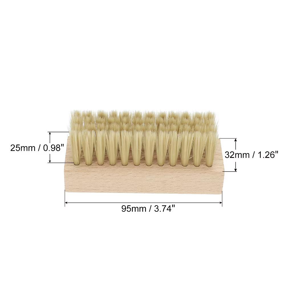 Canvas Sneakers Handheld Shoes Cleaning Scrub Brush Beige 1 Pc - Image 2