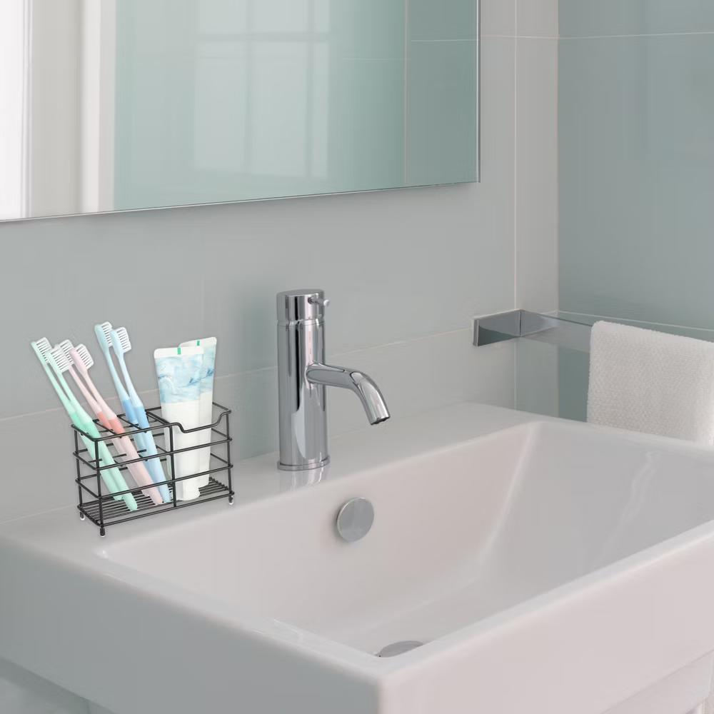 6 Slots 304 Stainless Steel Toothbrush Toothpaste Holder 1 Pc