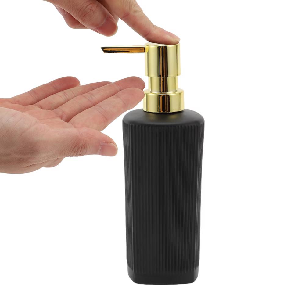 Classic Vertical Lines Soap Pump Dispenser for Bathroom 350ml 1 Pc - Image 51