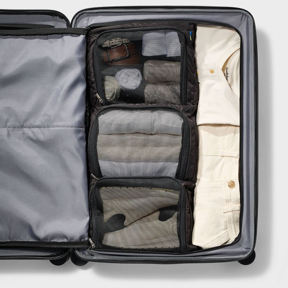 Packing Cube Shelf Black - ️: Solid Travel Luggage Accessory - Image 2
