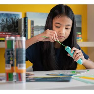 3Doodler Neon Glow Collection 250 Strands: Craft Activity Kit with Plastic Material and Craft Sticks