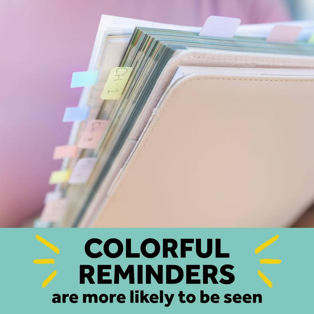 Pastel Adhesive Sticky Flags 100ct - Image 3