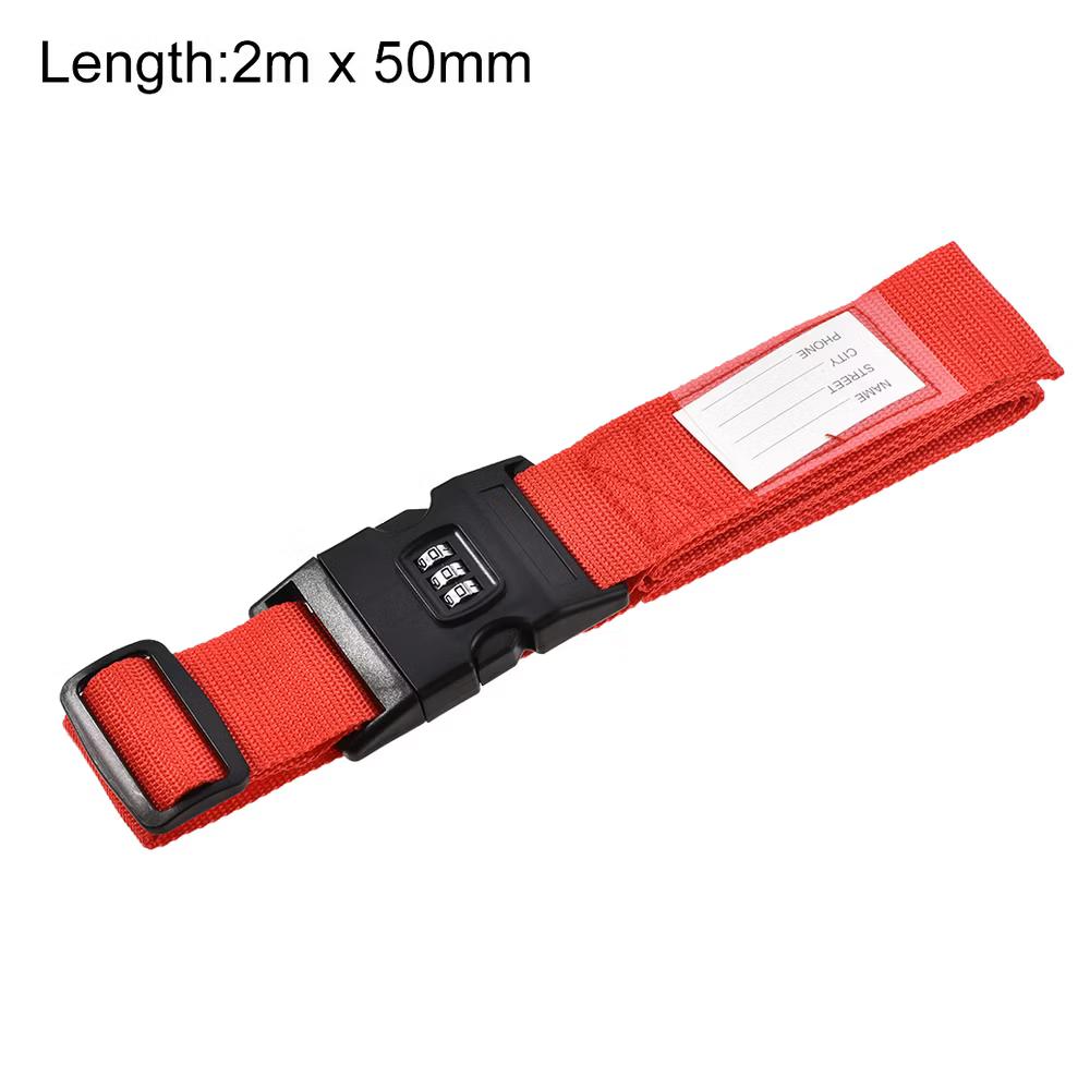Travel Packing Adjustable Luggage Strap with Buckle and Combination Lock - Image 22