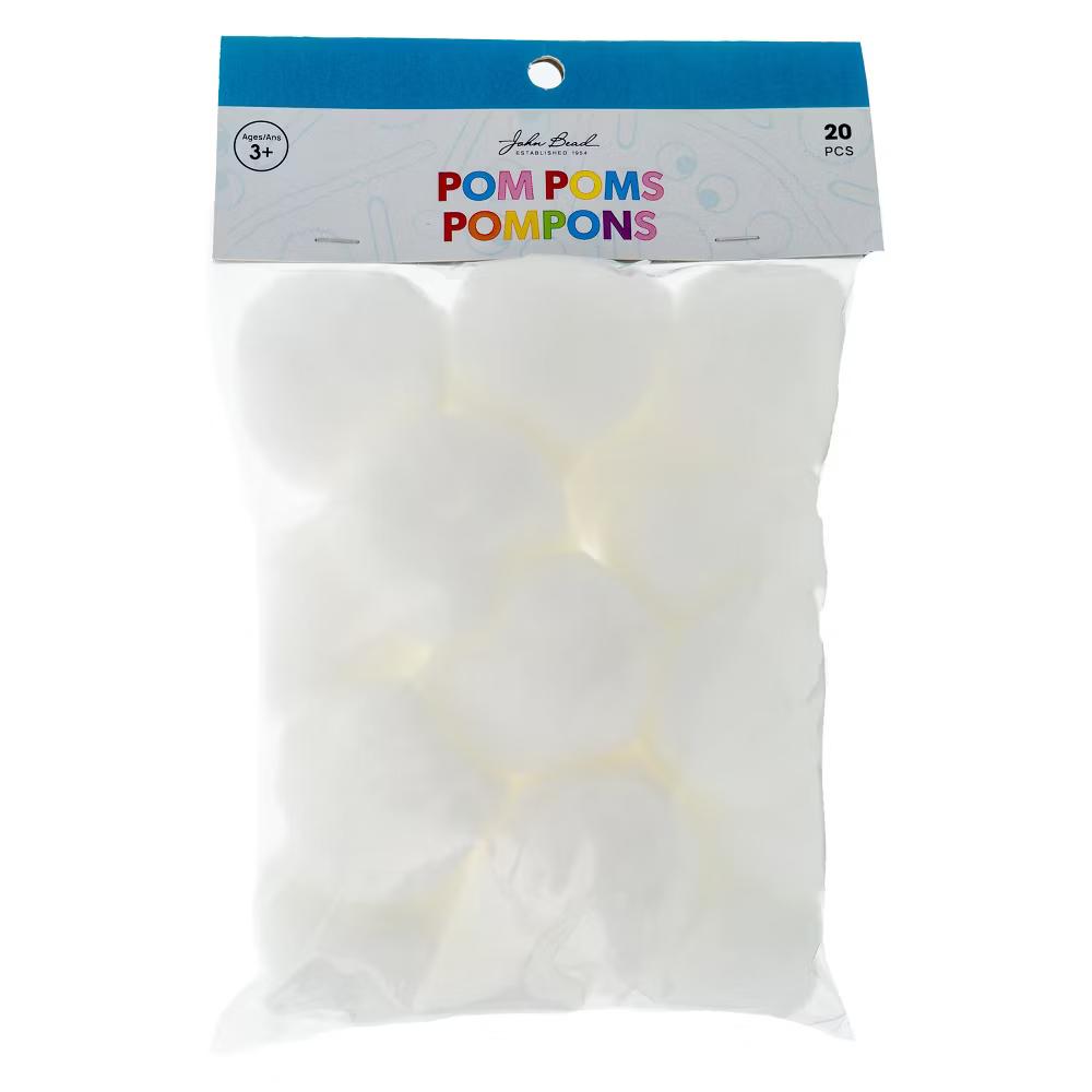20ct Jumbo Pom Poms for DIY Arts and Crafts, Large Acrylic Poms Craft Embellishments (2 inch) - Image 20