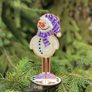 Crafts Bead embroidery kit on wood FLK-207