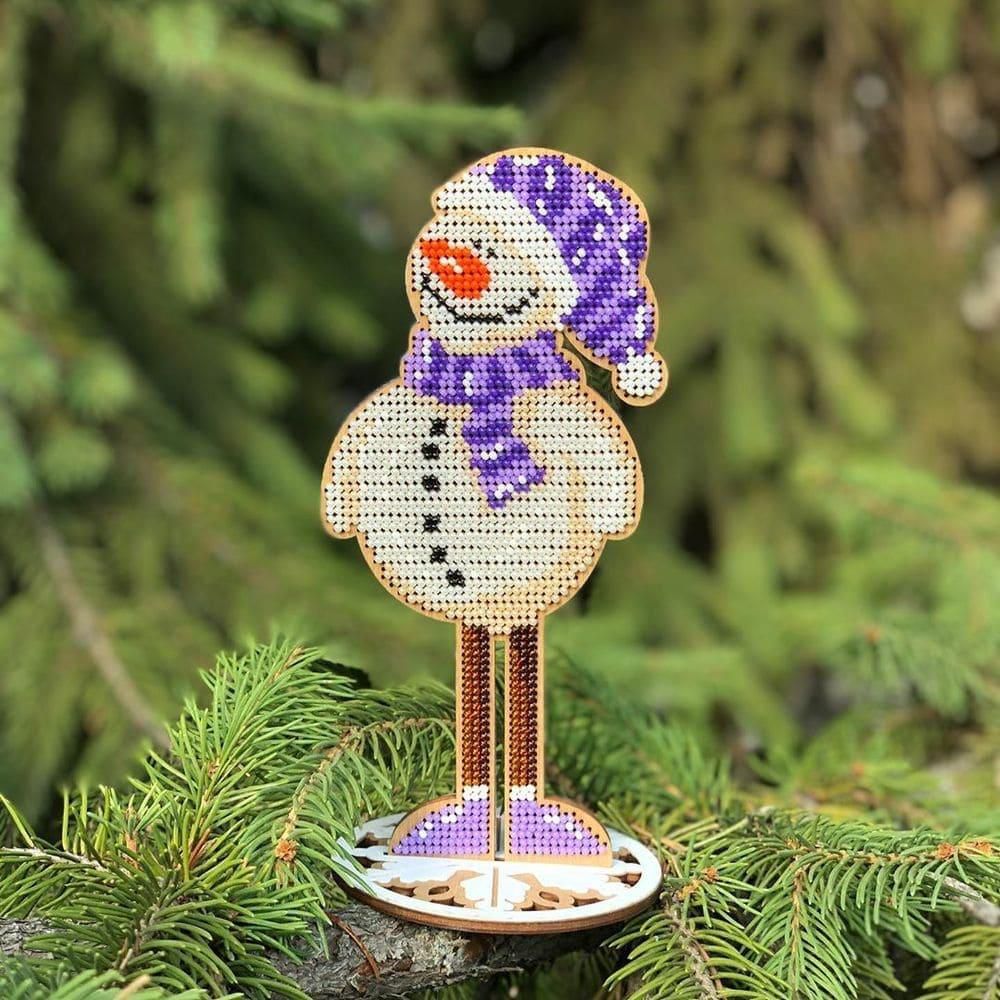 Crafts Bead embroidery kit on wood FLK-207