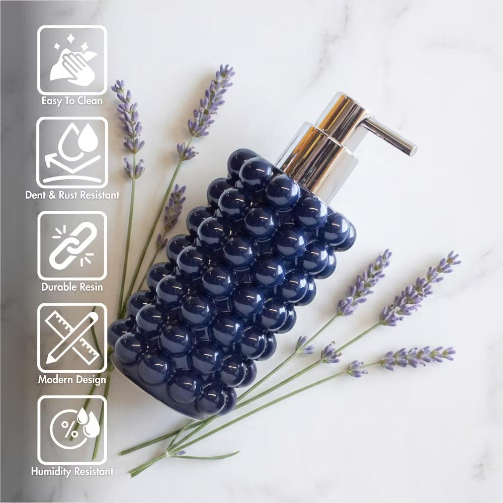 Better Trends Nova Bathroom Accessories 100% Resin Impeccably Crafted Soap Dispenser with Rust-Proof Pump for Bathroom & Kitchen Countertops - Image 26