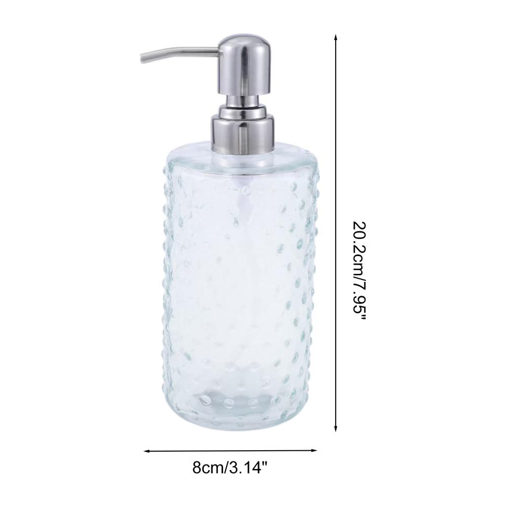 Elegant Polka Dot Pattern Soap Pump Dispenser for Bathroom 16.9oz 1 Pc - Image 19