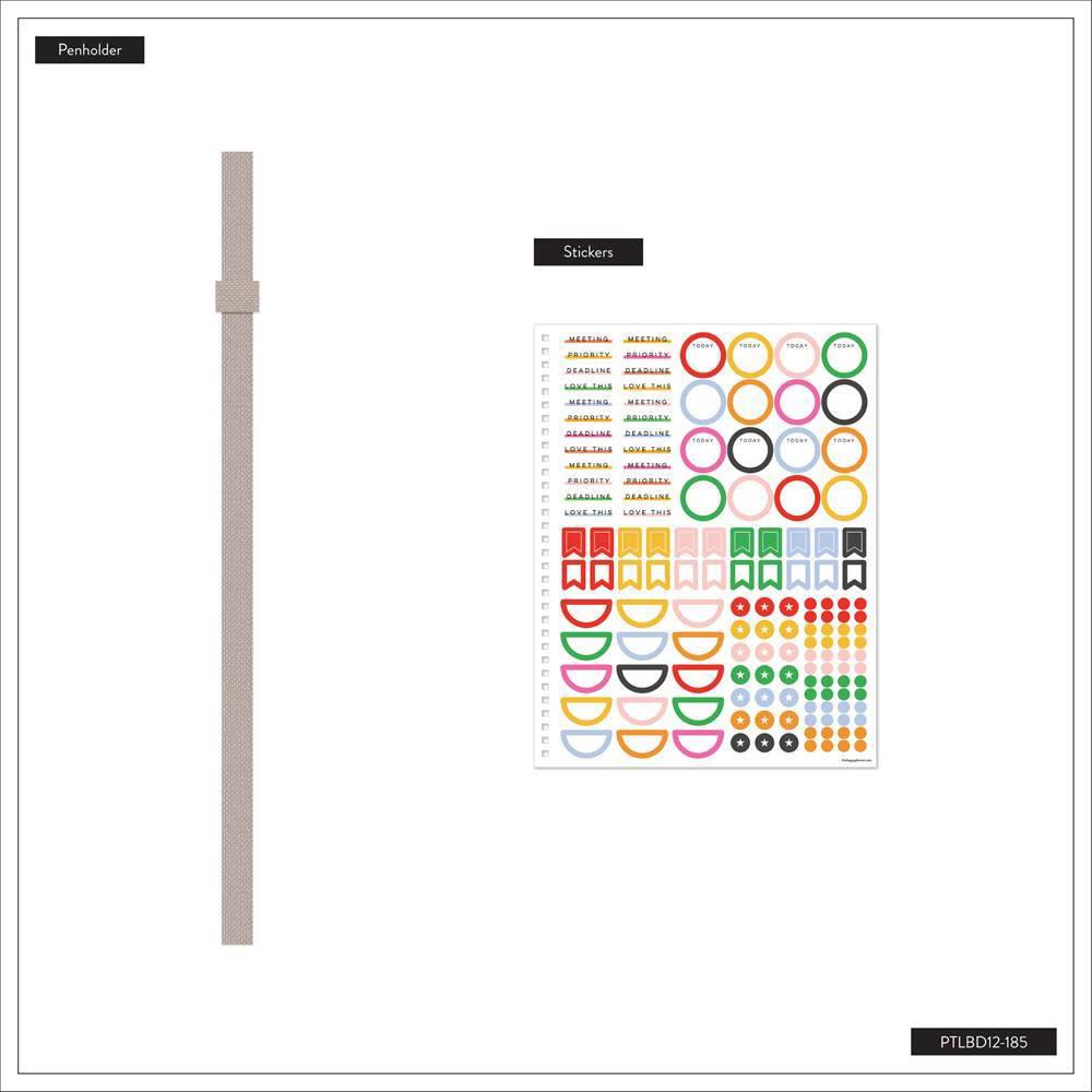 Happy Brands 2026-2027 9.375"x11.875" Organized Colorblock Pop Big 12 Months Twin Loop Dated Teacher Planner - Image 20