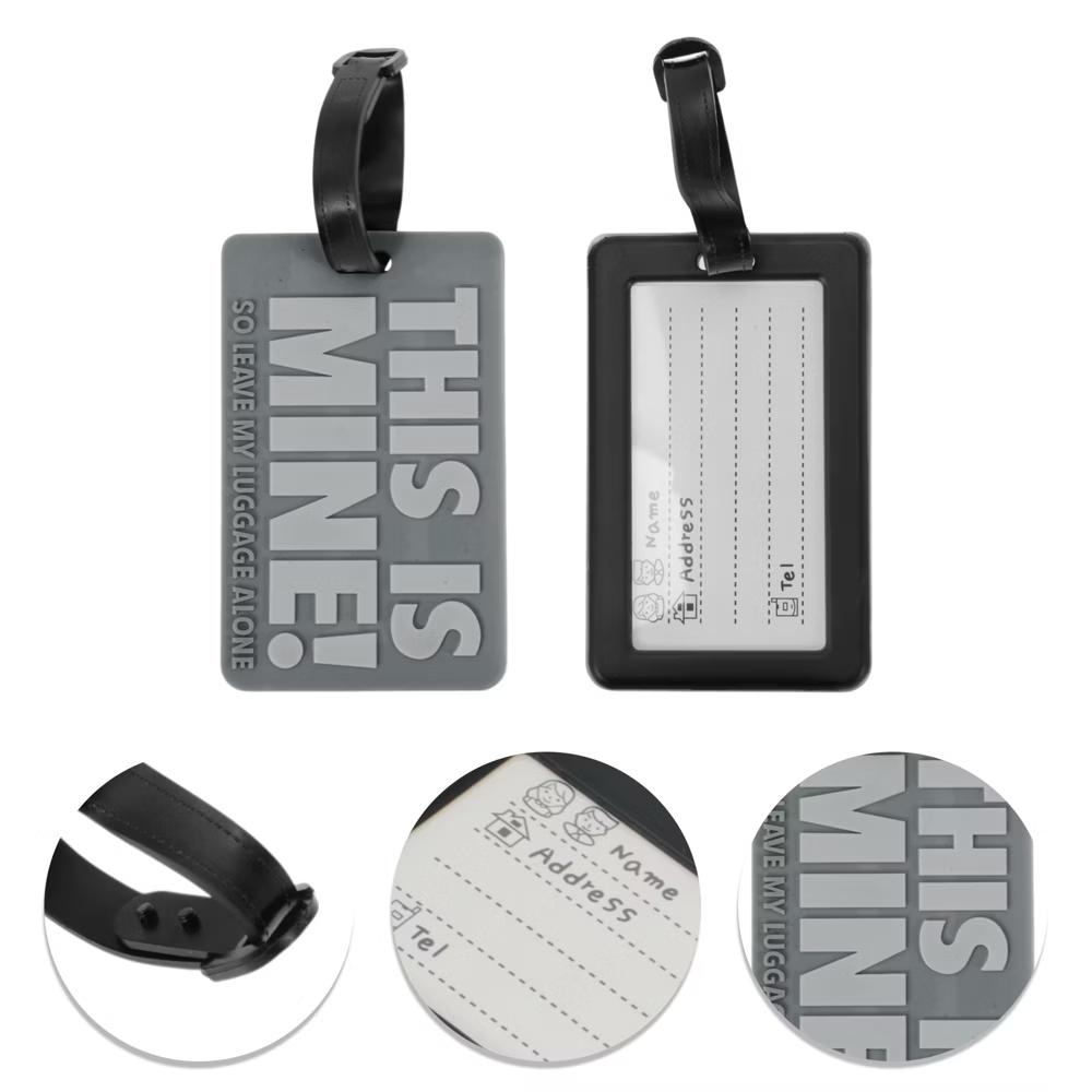 THIS IS MINE Pattern Luggage Tag 1 Pc - Image 5