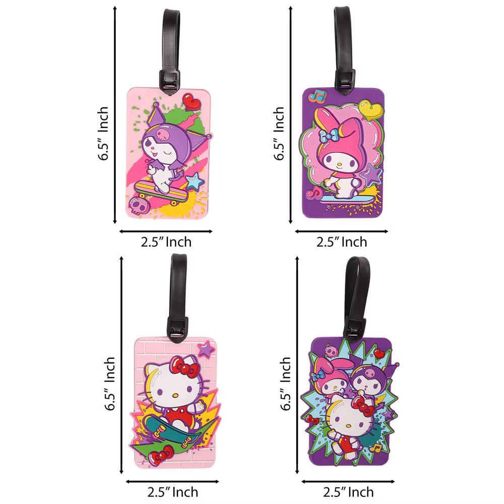& Friends 4-Piece Luggage Tag Set - Cute Travel Essentials - Image 6