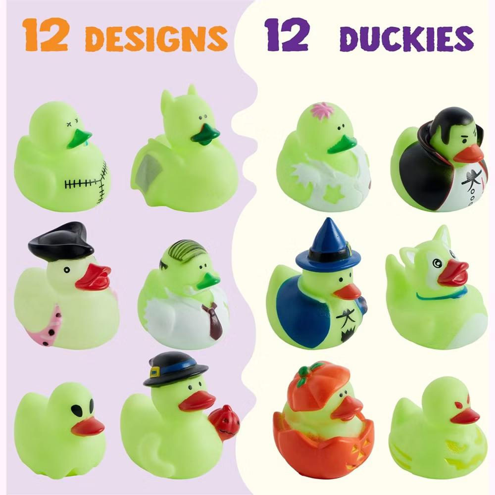 Halloween Party Supplies, Rubber Ducks Party Toys for Halloween Goodie Bag Fillers Decorations School Classroom Game Prizes Baby Bath Toy - Image 2