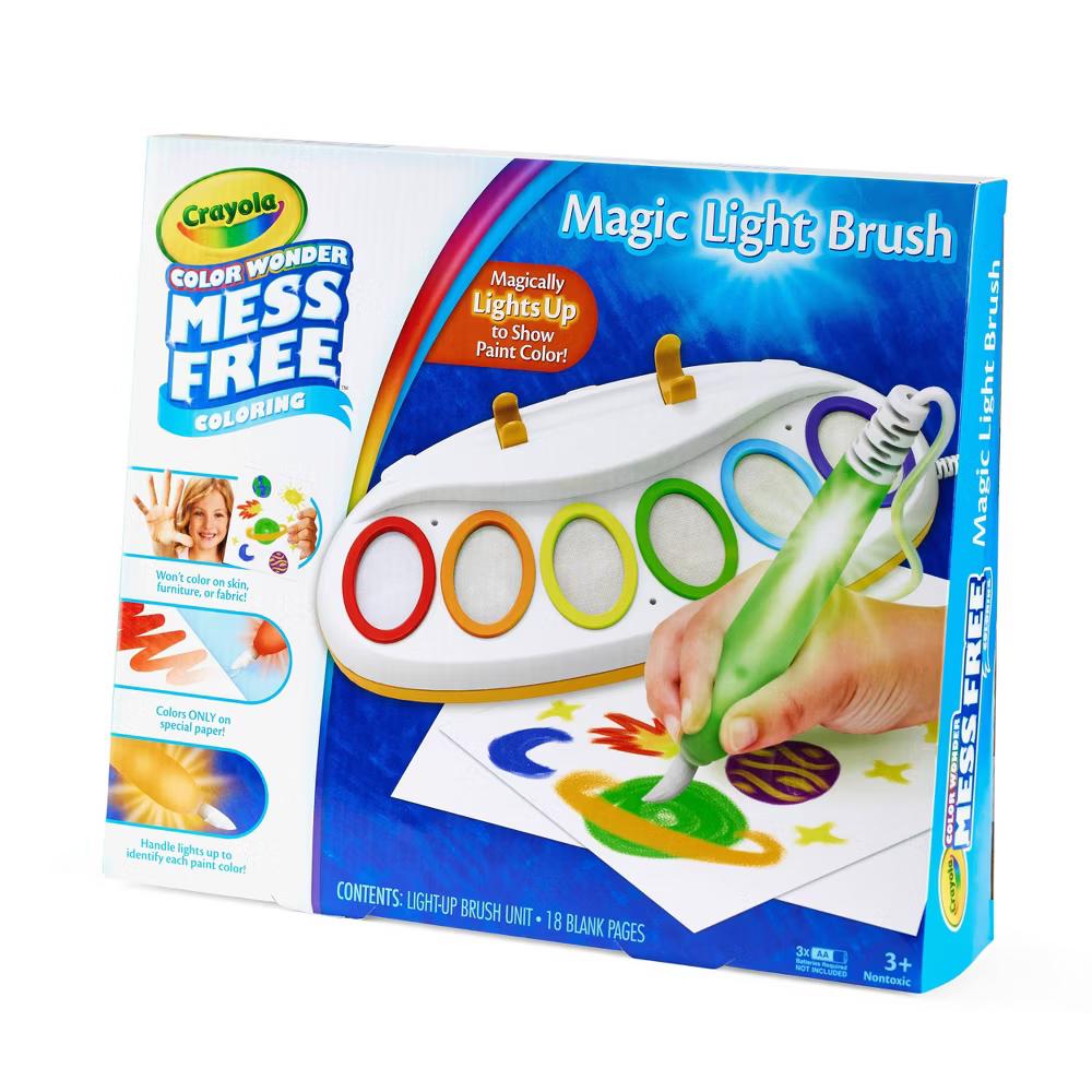 Color Wonder Magic Light Brush and Drawing Pad: Kids Painting Kit, Non-Toxic, Creative Art Set, Requires 3 AA Batteries - Image 6