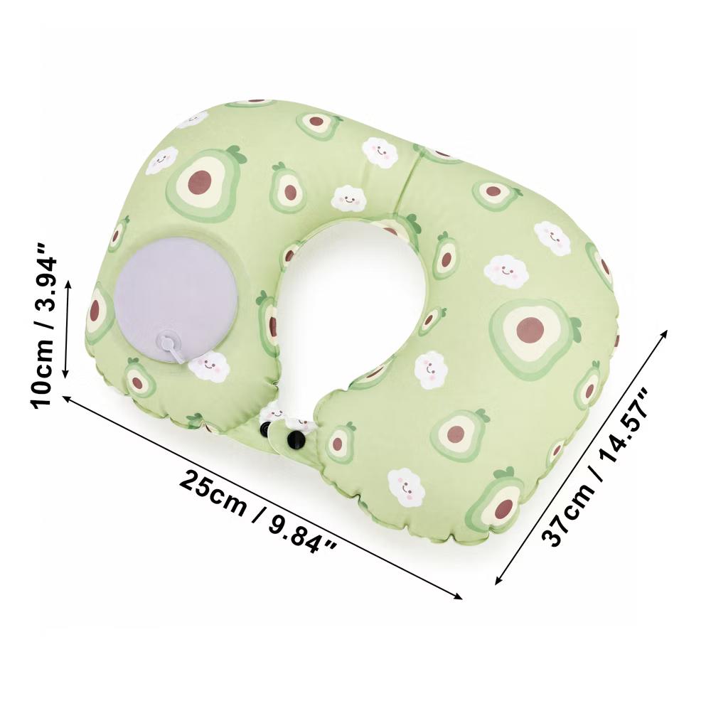 Ice Silk Inflatable Travel Pillow 1 Pc - Image 7