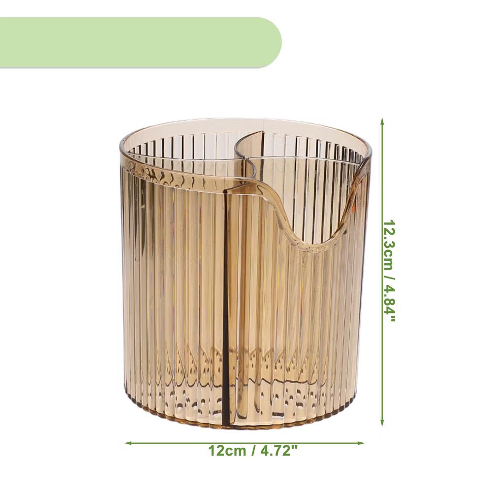 4 Slot Makeup Brush Cup Makeup Organizer for Bathroom Countertops 1 Pc - Image 4