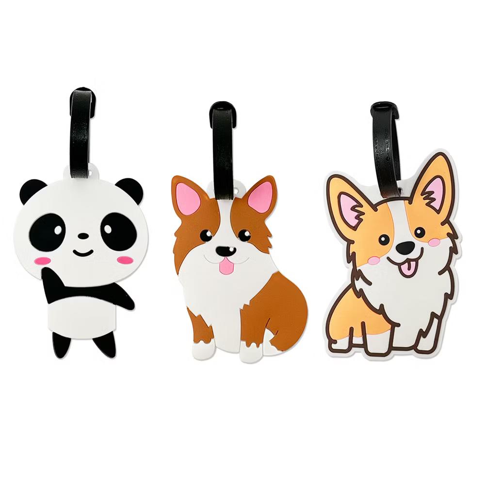 Silicone Animal Luggage Tag with ID Card (Set of 3) - Image 13