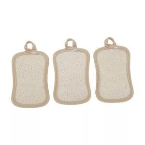 Reusable Double-sided Wood Pulp Sponge Dish Washing Cloth 3 Pcs