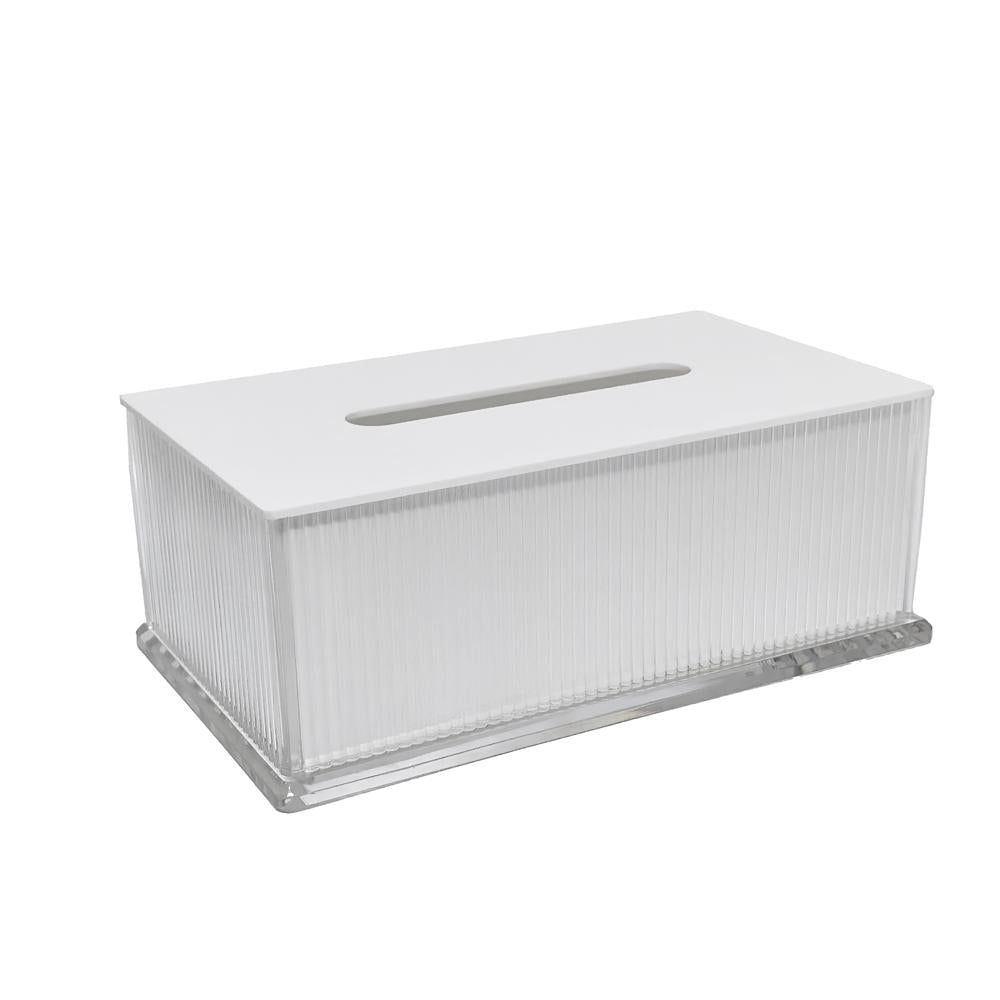 Kinor Lucite Corrugated Tissue Box - Image 5