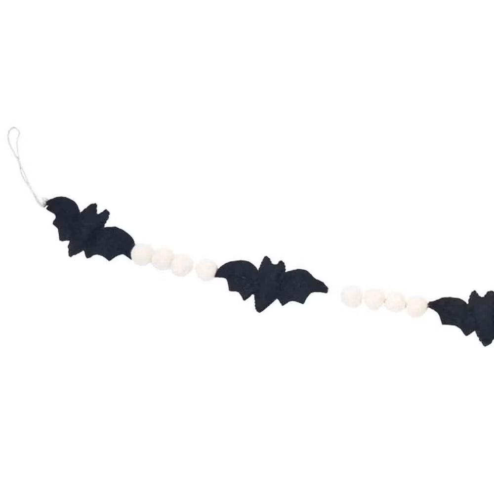 Gallerie II 60" Bat Decorative Felt Halloween Garland - Image 4