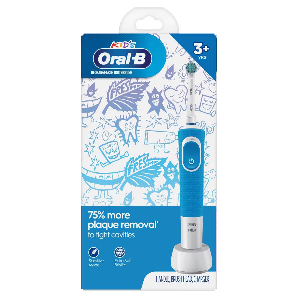 Kids' Electric Toothbrush with Sensitive Brush Head and Timer - Image 12