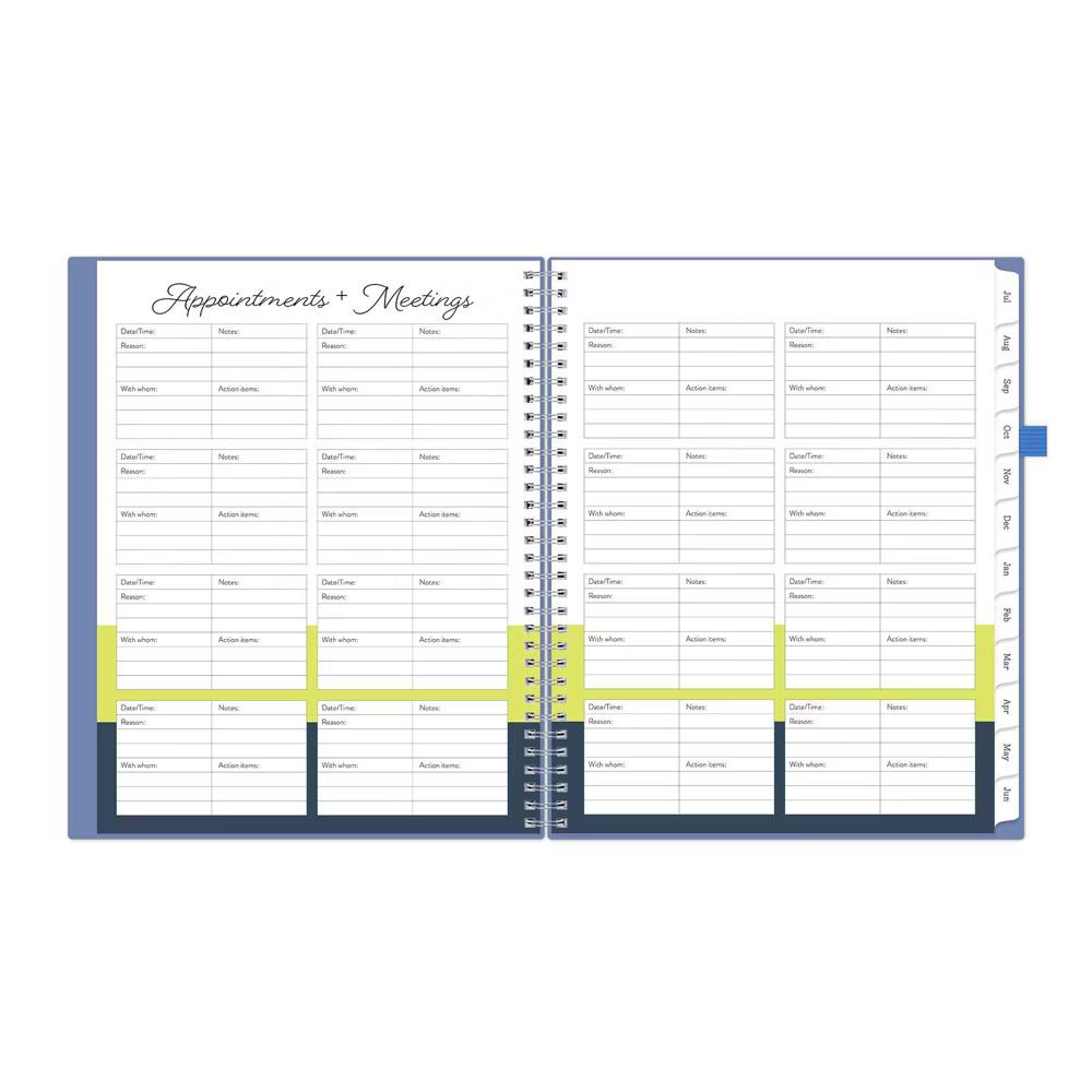 Blue Sky Your Year Parent Weekly/Monthly Planner Wirebound 8.5"x11" Blue Plans - Image 12