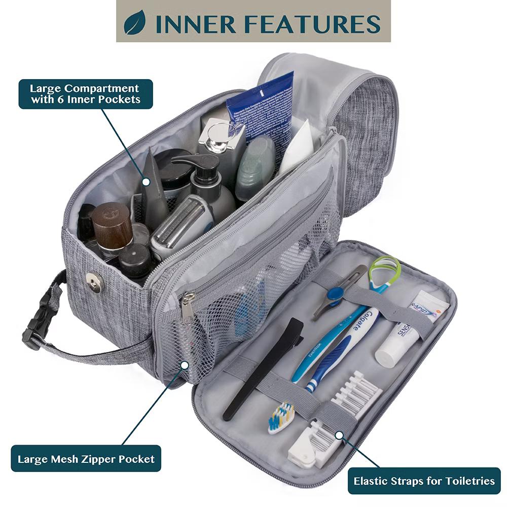 Toiletry Bag for Men, Travel Essentials Shaving Dopp Kit, Water Resistant Cosmetic Makeup Organizer Case - Image 69