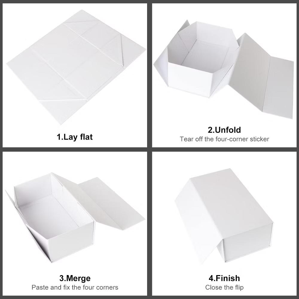 5 Pack White Gift Box 10 6 3 Inch Magnetic Closure Reusable Cardboard Gift Packaging for Birthday Wedding Christmas - Image 7