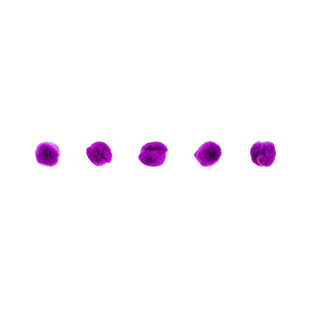 65ct 0.5in Mini Pom Poms for DIY Arts and Crafts, Tiny Acrylic Poms Craft Embellishments - Image 35