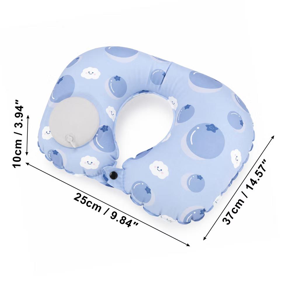 Ice Silk Inflatable Travel Pillow 1 Pc - Image 19